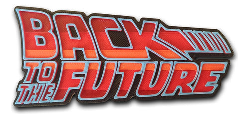 PlasticMonkey.3D Back To The Future Logo Decorative Magnet 0