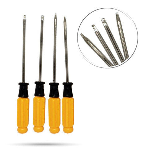 Uniproveedores Torx Screwdriver X4 14cm Miniature 0