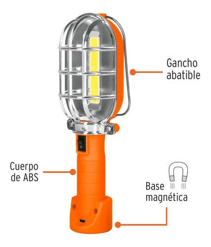 Portatil Lampara De Taller Recargable, 280 Lm, Truper Lat280 1