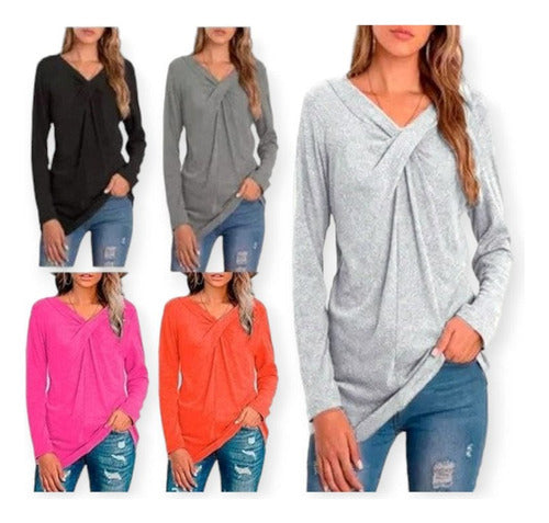 Sweater V-Neck with Detail in Lanilla Art Lola 6