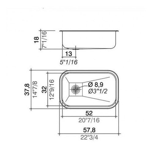 Johnson Bacha Cocina Pileta ZN52/18A Griferia Peirano Betis 1