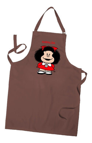 I Love Gifts Gastronomic Kitchen Apron Mafalda Quino Colors 0