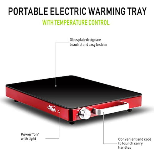Bandeja De Calentamiento Eléctrica Artestia Con Control Ajus 1