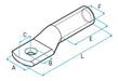 LCT SCA 300 Aluminum Terminal 300mm2 Section 5/8'' Eyelet 1