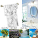 Naanle Luxury Soft Decorative Marble White 3D Towel Set 3