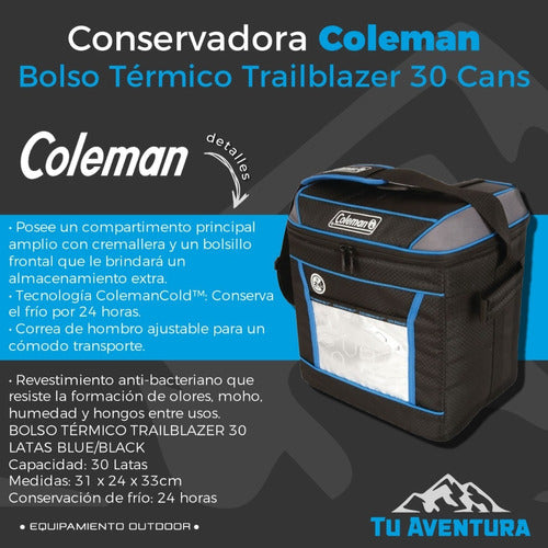 Coleman Trailblazer Thermal Cooler Bag - 30 Cans 1