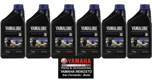 Yamalube Nautical 2T Motor Oil Yamaha Pack of 6 Liters 1