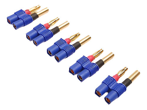 Pack(5) Nuevo 4mm Bala Conector Adaptador Hembra Ec3 Para Rc 0