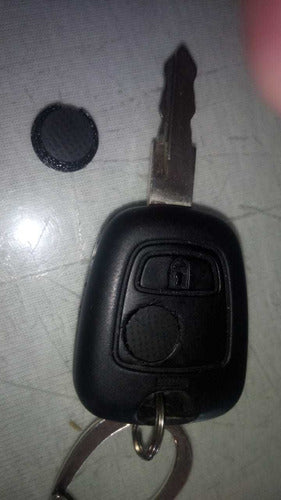 Zona Grafika Lanus Replacement Button Key Peugeot 206 or 207 - 3D Printed Rubber 1