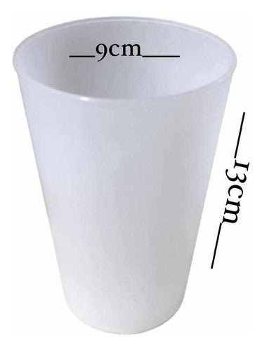 Penfer Reusable and Recyclable Plastic Cup 500ml Pack of 150 2