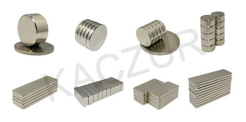 Kaczur Kit X 8 Neodymium Circular Magnets - Various Strengths 0