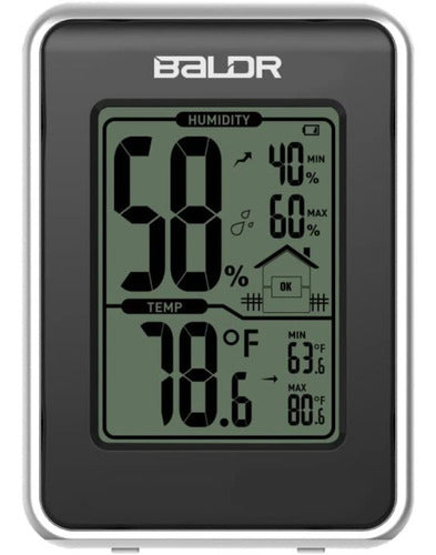 Baldr Termohigrometro Medidor Temperatura Humedad Estacion 0