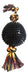 Pet Toy Set Black Ball Rope Puller 3 Knots Large 2