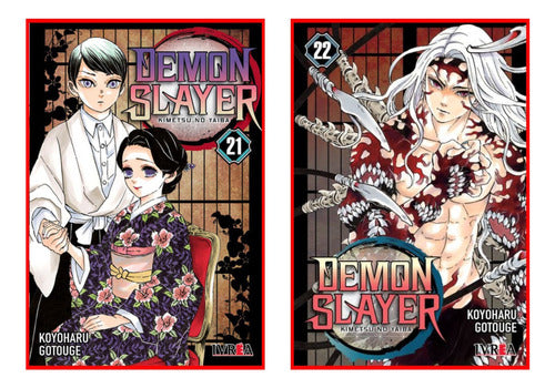 Ivrea Demon Slayer - Kimetsu No Yaiba 21 and 22 - Manga 0