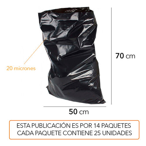 Make Black Trash Bags 50x70 Roll of 25u Wholesaler 350u 1