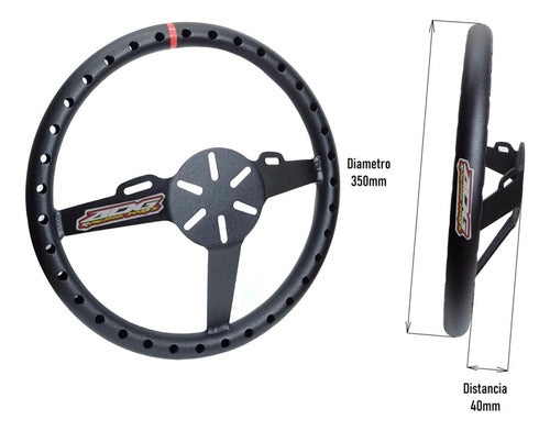 Volante Mq Racer (sin Masa) Cuarto De Milla + Arandelas 1