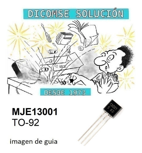 Transistor MJE13001 NPN 600/400V 200mA TO-92 0