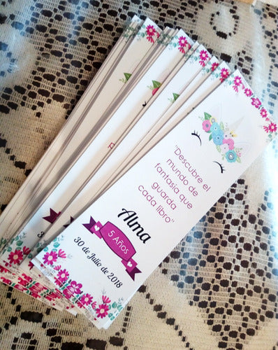 Miticlick 10 Custom Unicorn Bookmarks 1