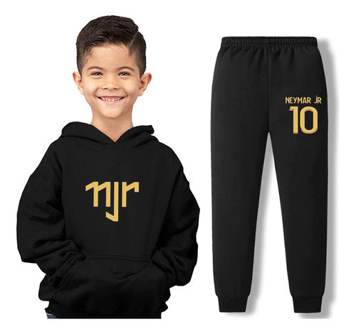 Kids Neymar Soccer Sweatshirt and Pants Set 1
