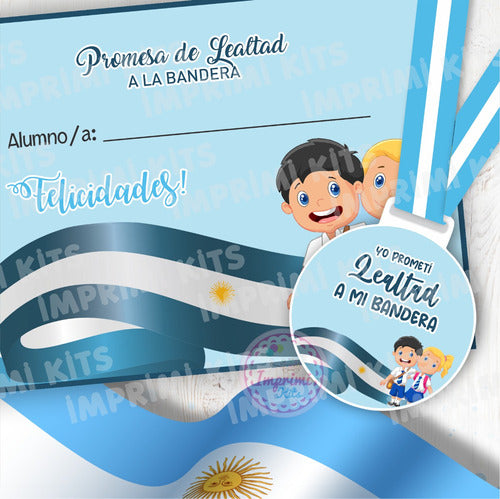 Imprimi Kits Diseños Medallas Y Diploma Promesa Jura Lealtad A La Bandera 6