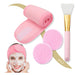 DD2 Set X4 Beauty Facial Care Headband + Sponge + Spatula 0