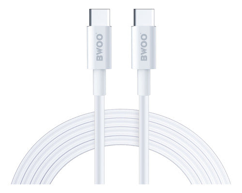 Bwoo Cable De Datos Y Carga USB-C A USB-C Macho 3AH 1MT 0