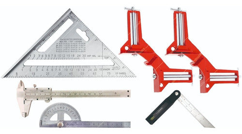 Uyustools Metal Square and False Square, Corner Clamp, Caliper, Protractor 0