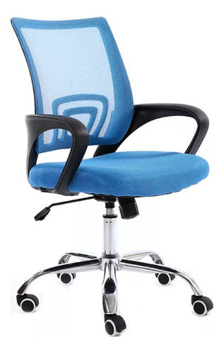 Mesh Sillon Ejecutivo Csei-Mazu Apoyabrazo/Giratoria/Azul 0