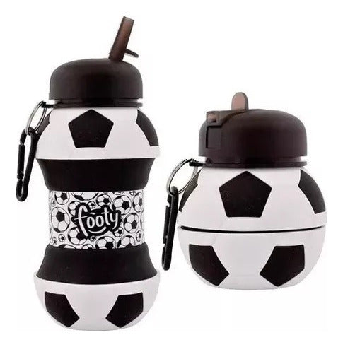 Footy Foldable Silicone Bottle with Football Spout 1