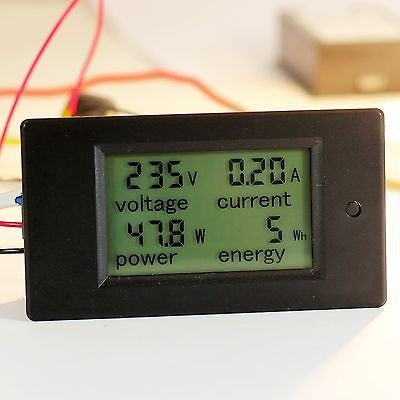 100a Ca Panel Lcd Digital De Potencia Watt Metro Monitor Vol 1