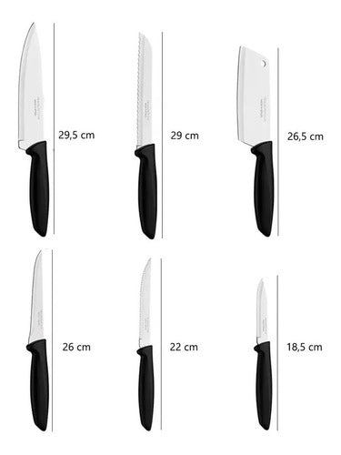 Tramontina Plenus 7-Piece Knife Set with Magnetic Bar 1