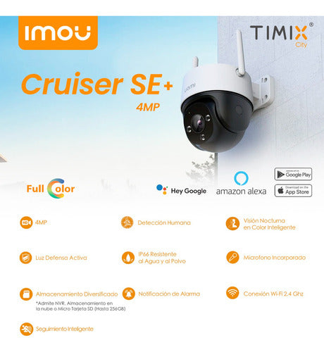 Cámara De Seguridad Wifi Ip Imou Exterior Cruiser Motorizada 1