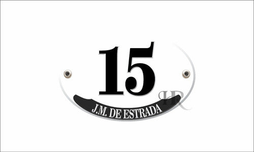 Sitges_artesanias Residential Number Plate Made of Metal for Home Address 0