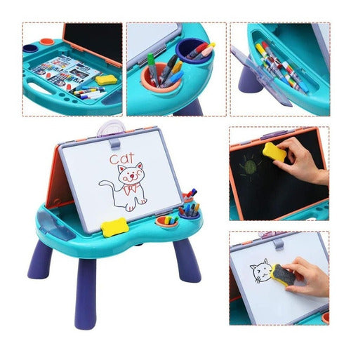 Hao Xiang Kids Chalkboard Table 8820 2