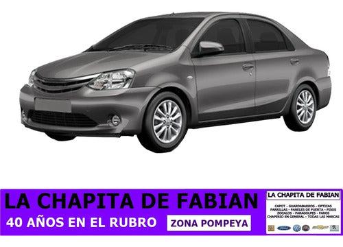 Toyota Paragolpe Trasero Etios 4 Puertas 2015 2016 2017 Baul 1