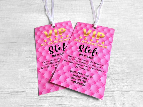 50 Customized VIP Invitations for 15th Birthday Wedding Party 3