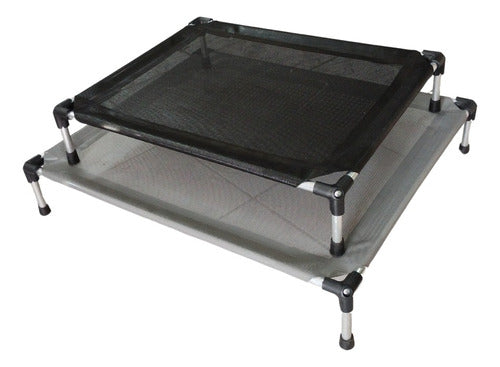 Hilgert Aluminum Dog Bed with Caps 75 x 60 cm 1