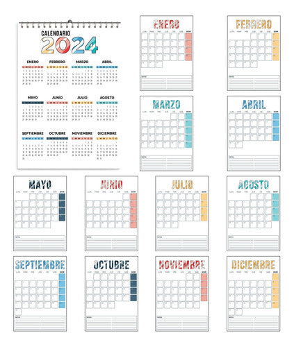 SkyBlue Imprimibles: Printable Organizer Calendar - PDF 0