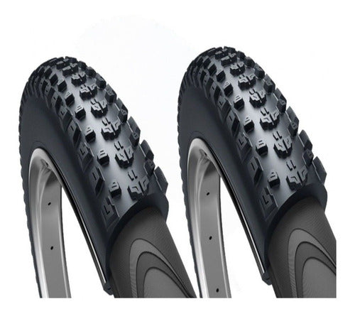 Obor Mike Bear Bike Tires Kit x 2 - 29 x 2.25 Kevlar 0