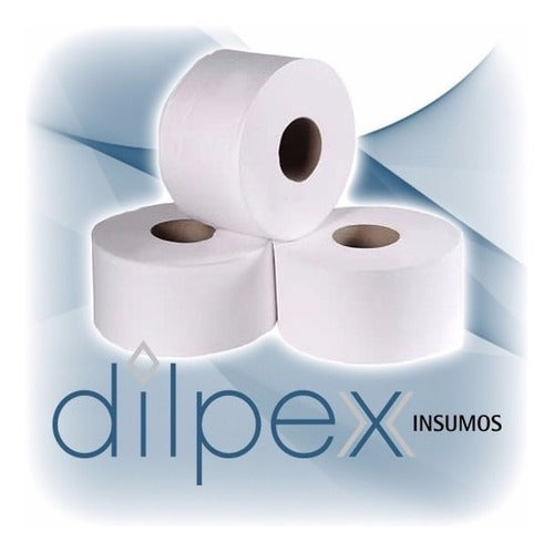 Bobina De Papel Industrial Limpieza 25 X 400 Mts D/h X 2u 3