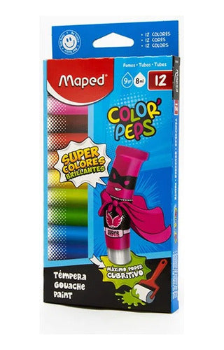 Temperas Maped Colorpeps X12 Colores Surtidos 826001 0