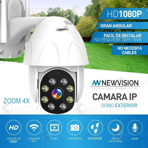 Kit 2 Security IP Cameras Outdoor Wifi Wireless Dome 3