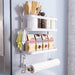 Magnetic Hanging Organizer Shelves Kitchen Roll Holder 11