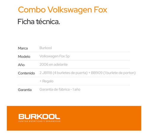 Upgrade Your VW Fox with Premium Door and Trunk Weather Stripping Kit + Surprise Gift - Kit Burletes De Puerta Y Baúl Vw Fox 5P + Regalo