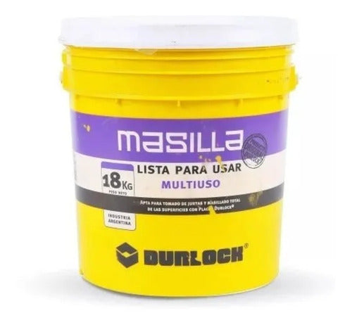 Masilla Multiuso Placa De Yeso Durlock 18 Kg Lista Para Usar 0