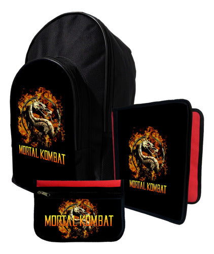 Marro Kit Backpack + Folder + Mortal Kombat #13 Pencil Case 0