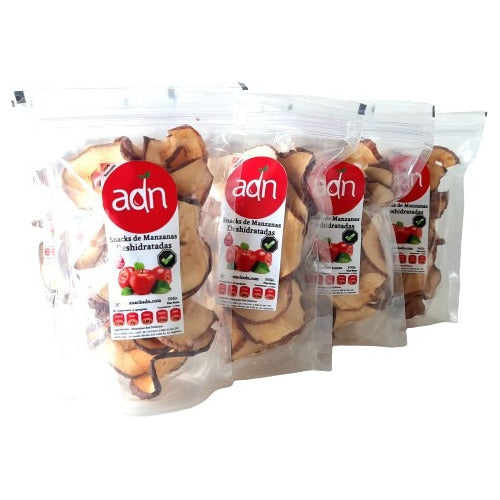 Dried Red Apples ADN Snacks Pack of 10 Units 0