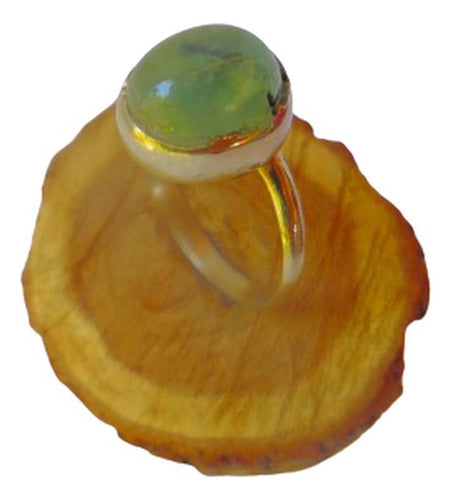 Alta Magia Adjustable Alpaca Ring with Rutilated Quartz 0