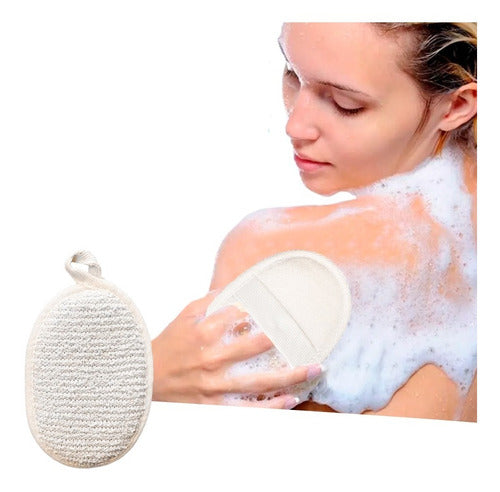 Manopla Lino Elimina Toxinas Esponja Para Ducha Exfoliante 7