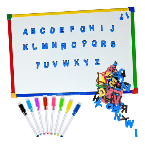 MPZR Magnetic Whiteboard 40 X 60 + Kid's Felt Markers 3